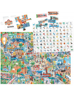 PUZZLE THE CITY 100 PALABRAS EN INGLÉS - Headu 2