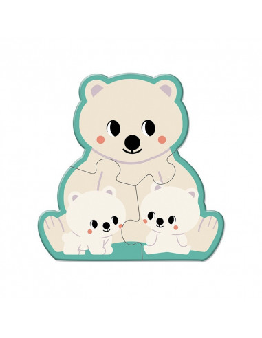 5 PUZLES EVOLUTIVOS ANIMALES - Janod J08625 5 PUZLES EVOLUTIVOS ANIMALES - Janod J08625