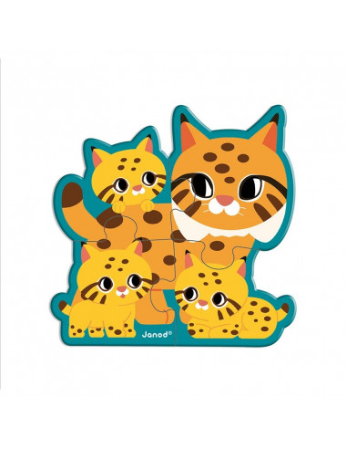 5 PUZLES EVOLUTIVOS ANIMALES - Janod J08625 5 PUZLES EVOLUTIVOS ANIMALES - Janod J08625