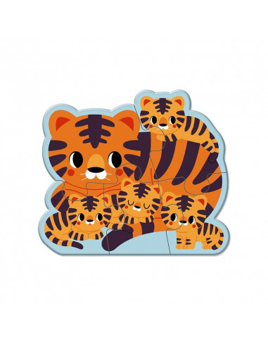 5 PUZLES EVOLUTIVOS ANIMALES - Janod J08625 5 PUZLES EVOLUTIVOS ANIMALES - Janod J08625