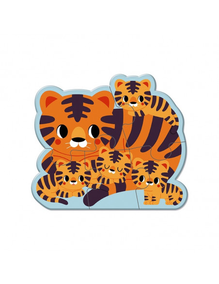 5 PUZLES EVOLUTIVOS ANIMALES - Janod J08625 5 PUZLES EVOLUTIVOS ANIMALES - Janod J08625