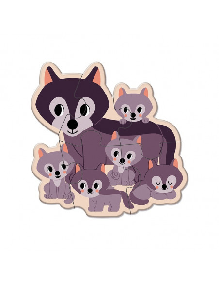 5 PUZLES EVOLUTIVOS ANIMALES - Janod J08625 5 PUZLES EVOLUTIVOS ANIMALES - Janod J08625