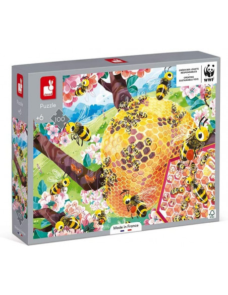 PUZLE LA VIDA DE LA ABEJAS 100 PIEZAS - Janod J08627 PUZLE LA VIDA DE LA ABEJAS 100 PIEZAS - Janod J08627