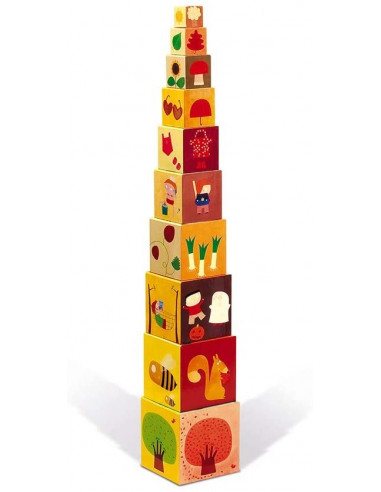 PIRAMIDE CUADRADA LAS 4 ESTACIONES - Janod J02917