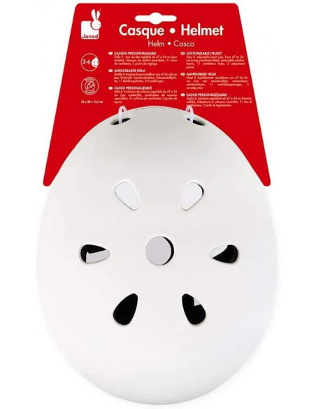 CASCO BLANCO BIKLOON PERSONALIZABLE - Janod J03277 CASCO BLANCO BIKLOON PERSONALIZABLE - Janod J03277