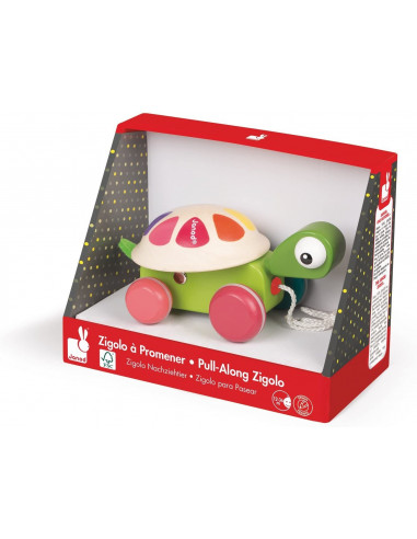 TORTUGA PARA PASEAR ZIGOLOS - Janod J08236 TORTUGA PARA PASEAR ZIGOLOS - Janod J08236