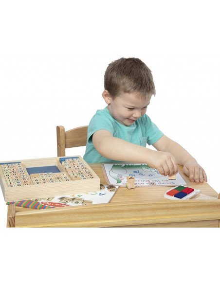 SELLOS ESTAMPAR ABC 123 MADERA - Melissa & Doug