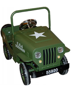 COCHE DE PEDALES JEEP VERDE 9601 2