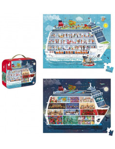 2 PUZZLES BARCO CRUCERO JANOD