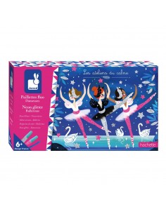 Juego de manualidades kit creativo purpurina fluorescente bailarinas - Janod J07945