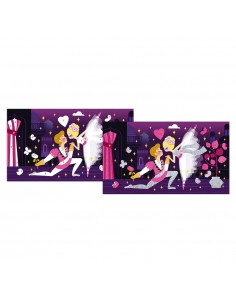 Juego de manualidades kit creativo purpurina fluorescente bailarinas - Janod J07945 2