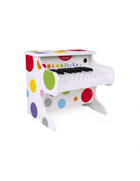 MI PRIMER PIANO ELECTRONICO DE MADERA - Janod J07618 MI PRIMER PIANO ELECTRONICO DE MADERA - Janod J07618