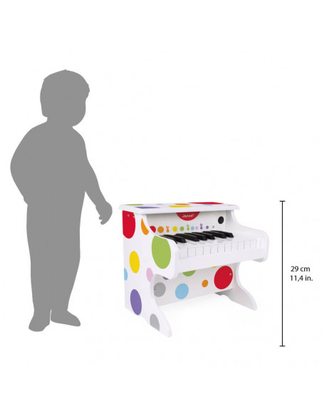 MI PRIMER PIANO ELECTRONICO DE MADERA - Janod J07618 MI PRIMER PIANO ELECTRONICO DE MADERA - Janod J07618