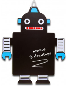 Pizarra infantil con diseño robot - Fiesta Crafts
