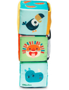 Juego de cubos infantiles para el escondite selva - Liliputiens  83301 2