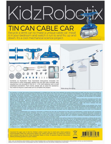 Juego de construcción tin can cable car - 4M (004M3358) Juego de construcción tin can cable car - 4M (004M3358)