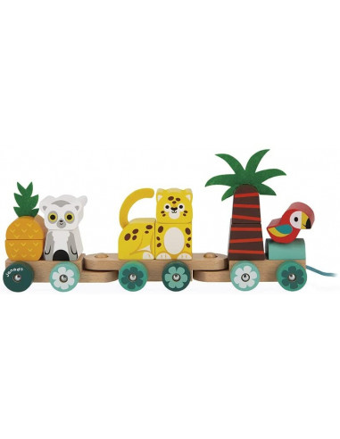 TROPIK - ARRASTRE TREN TROPICAL - Janod  J08272 TROPIK - ARRASTRE TREN TROPICAL - Janod  J08272