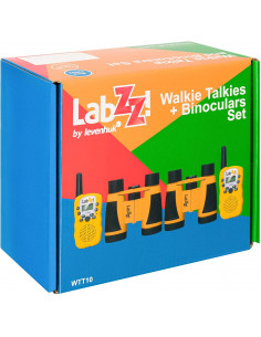 KIT DE WALKIE-TALKIE Y PRISMÁTICOS LEVENHUK LABZZ WTT10 AZUL 2