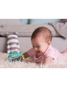 Leo el caracol - juguete mordedor y sonajero - Rosa - Cloud 2