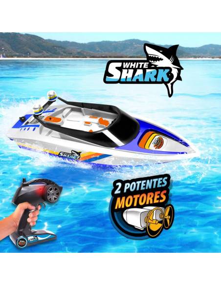 WHITE SHARK Barco Teledirigido - Xtrem Raiders WHITE SHARK Barco Teledirigido - Xtrem Raiders