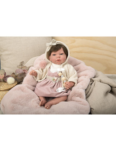 Muñeca reborn Arias 40 cm Chloe rosa... Muñeca reborn Arias 40 cm Chloe rosa...