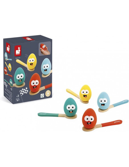 Carrera de cucharas y huevos - Janod J07729