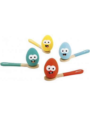 Carrera de cucharas y huevos - Janod... Carrera de cucharas y huevos - Janod...