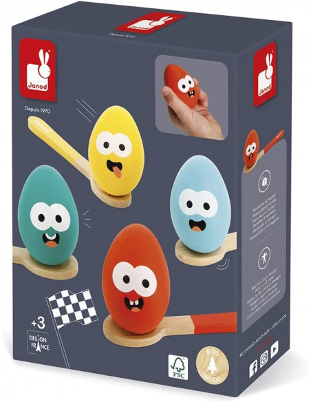 Carrera de cucharas y huevos - Janod J07729