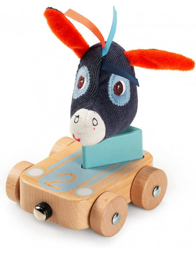 Granja coches de madera guirnalda -... Granja coches de madera guirnalda -...
