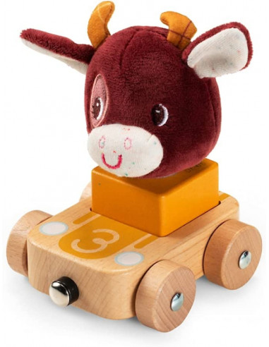 Granja coches de madera guirnalda -... Granja coches de madera guirnalda -...