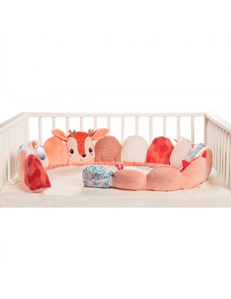 Protector de Bordes para Bebé | Diseño de Stella | Seguridad para Cuna y Cama | Fácil de Instalar - Lilliputiens 83371
