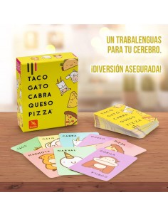 juego de cartas,trabalenguas taco,gato,cabra,queso,pizza 2