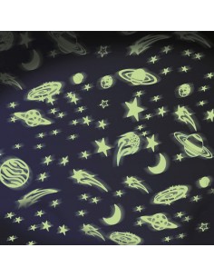 Decoración planetas para dormitorios, cuadernos, etc que brillan en la oscuridad de glow 2