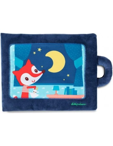 Libro de tela didáctico : Buenas noches pequeña vulpina . Lilliputiens .