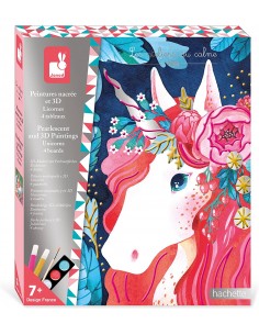 Kit creativo pintura nacarada y 3D unicornios - Janod J07951