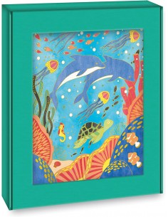 Kit creativo cuadros dorados pintura acuarela animales - Janod J07959 2