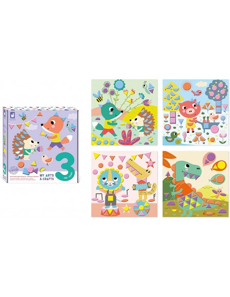 Juego creativo pegatinas geométricas - Janod J07740