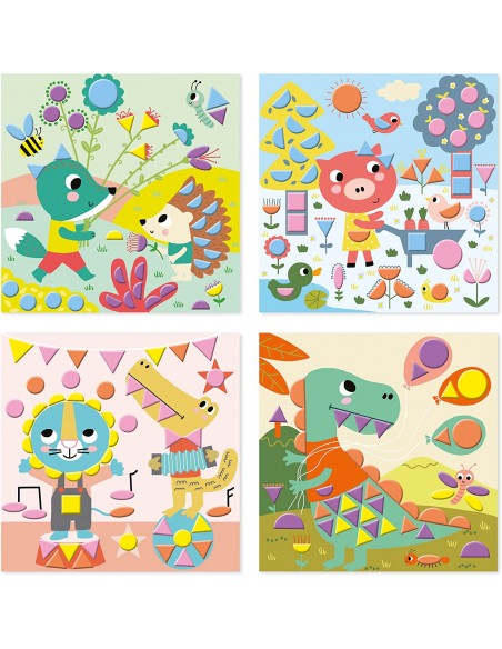 Juego creativo pegatinas geométricas - Janod J07740