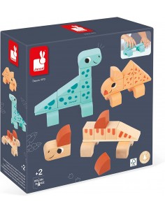 Juego de construcción Dinosaurios - Cubikosaurus - Janod J05833-