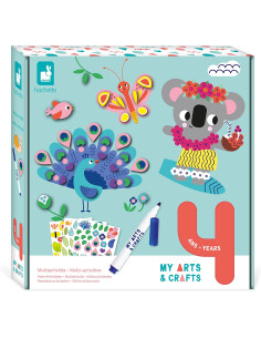 Estuche creativo Mosaicos y Pegatinas 4 años - Janod J07747
