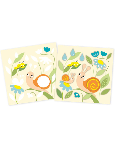 Estuche creativo Mosaicos y Pegatinas 4 años - Janod J07747