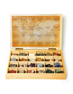 Juego colección minerales del mundo