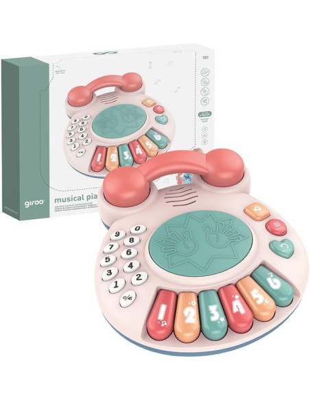 Teléfono Musical Infantil Luces y Sonidos - Giros G153930 Teléfono Musical Infantil Luces y Sonidos - Giros G153930