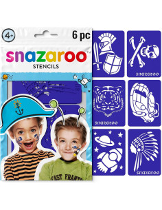 Plantillas de Pintura Facial Aventuras set de 6 - Snazaroo