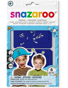 Plantillas de Pintura Facial Aventuras set de 6 - Snazaroo 2