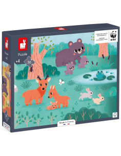 Puzle de cartón Panorámico Las Cuatro Estaciones 36 piezas - Janod J08645