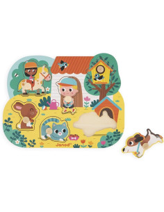 Puzle de madera El Campo - Primeria Infancia - 6 piezas - Janod J07107 2