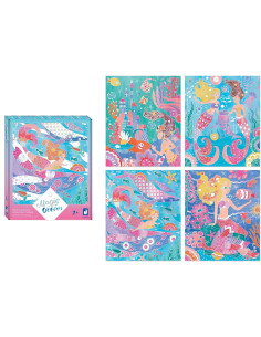 Juego de Manualidades - Magic Ocean - Pintura en acuarela - Janod 09107 2