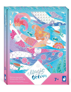 Juego de Manualidades - Magic Ocean - Pintura en acuarela - Janod 09107