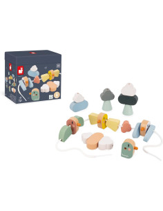 Juego de Manipulación y Encaje de Piezas - Sweet Cocoon Enhebrando Cuentas - Janod J04050 2